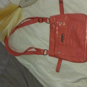 Coral Rosetti Shoulder Handbag